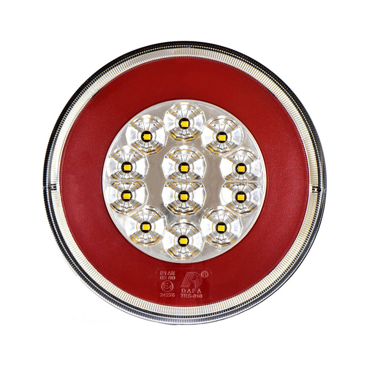 Rundt LED-baklys med ryggefunksjon
